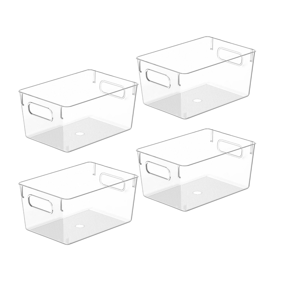 Clear Plastic Pantry Storage Bins